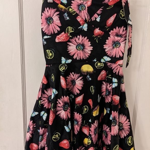 Modcloth Ixia Floral Fruity A-Line Dress - Picture 3 of 4